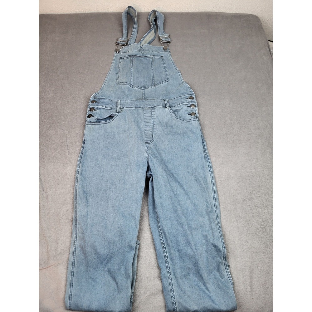 RVCA Overalls Womens 27 Blue Lightweight Outdoor Classic Farmer Gardening Baggy